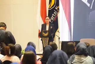 Anggota Komisi I DPR Fraksi NasDem sekaligus Ketua Bidang Perempuan dan Anak DPP Partai NasDem, Amelia Anggraini.