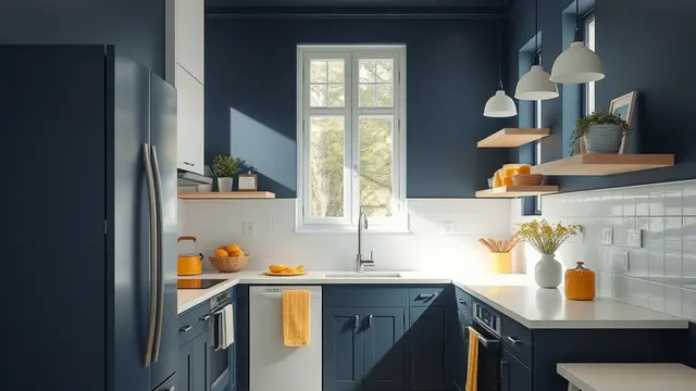 kombinasi warna cat dapur