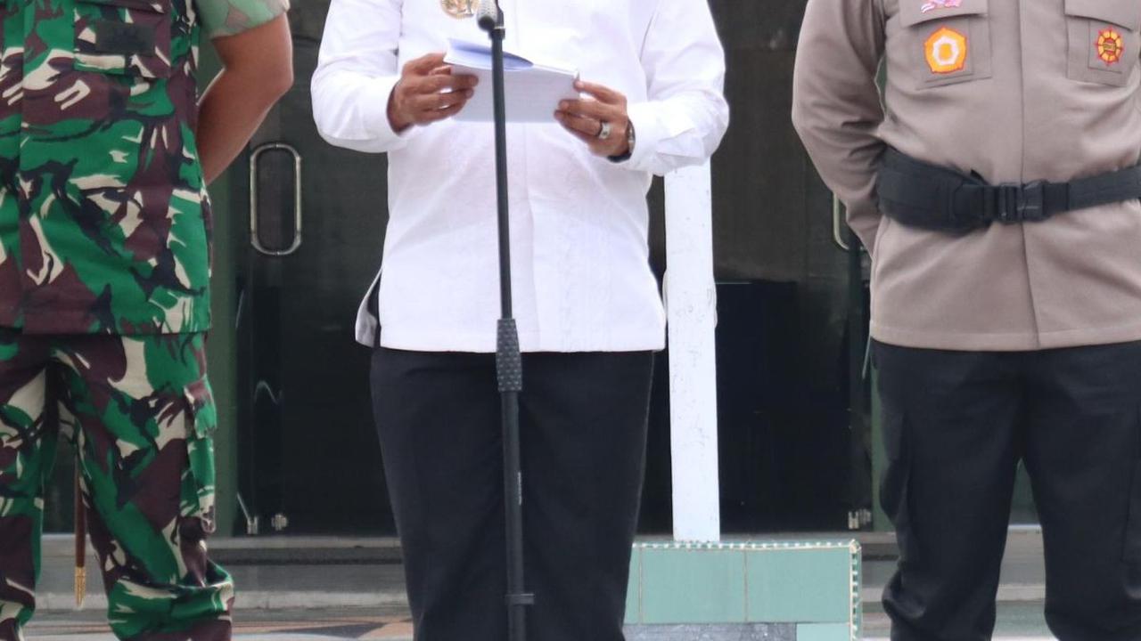 Kompak, Polri dan TNI di Pekanbaru Jaga Kamtibmas Demi Pemilu Damai
