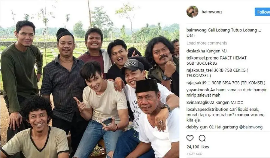 Baim Wong bergabung di sinetron Gali Lobang Tutup Lobang? (Instagram)