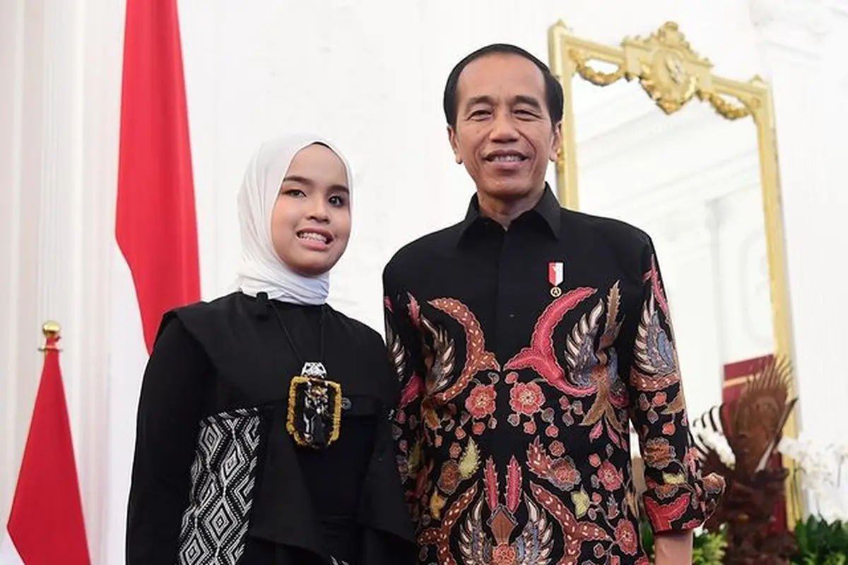 Putri Ariani dan Presiden Jokowi