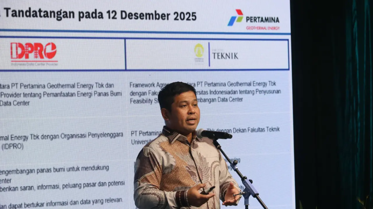 MoU Pertamina Geothermal Energy dan Framework Agreement untuk pengembangan green data center. (Foto: Pertamina Geothermal Energy)