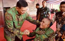 Kompak Pakai Batik Hijau, Momen Spesial Sjafrie Salam Komando dengan Eks Menhan Ryamizard