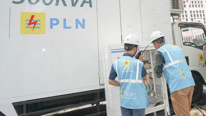 <p>PLN Siapkan pasokan listrik 5 lapis untuk mengamankan debat Capres dan Cawapres Pemilu 2024 di gedung KPU Jakarta, pada Selasa, 12 Desember 2023. (Dok PLN)</p>