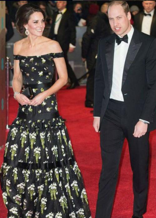 Kate Middleton di ajang BAFTA Awards 2017/Instagram @erikamitie