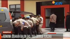 Peristiwa ini terjadi 15 menit, sebelum Kapolri Tito Karnavian datang di lokasi peresmian SPN Polda Gorontalo.