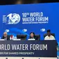 Konferensi pers World Water Forum-10 di Bali Nusa Dua Convention Center (BNDCC), Bali, Kamis (24/5/2024). (Liputan6/Benedikta Miranti)