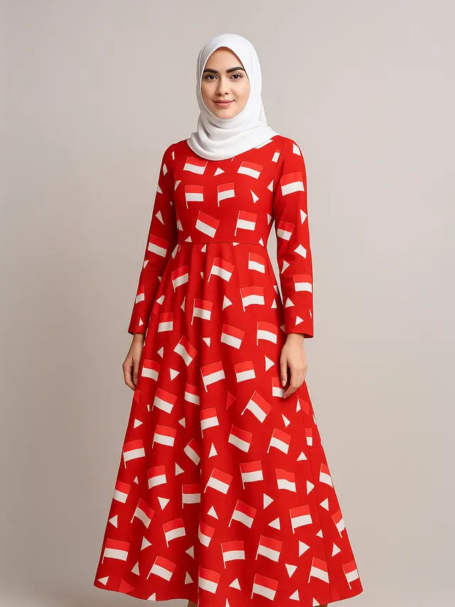Inspirasi Outfit 17 Agustus Hijab