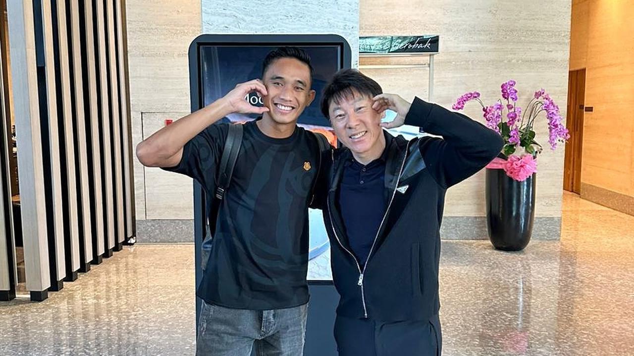 Pemain Timnas Rizky Ridho Bagikan Kenangan Manis Pose Manja STY Bersandar di Pundaknya