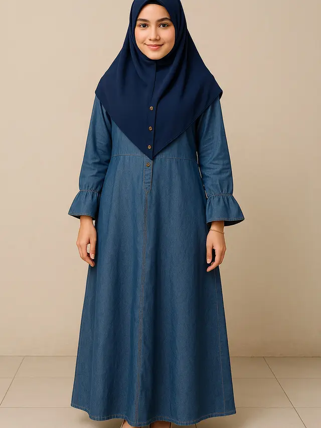 Model Gamis Syar'i yang Lebar tapi Nyaman (Foto: ChatGPT)