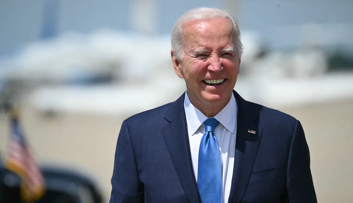 Setelah tidak terlihat oleh publik selama hampir seminggu, Biden dilaporkan melakukan perjalanan dari Delaware ke Washington, DC, pada Selasa sore, menurut jadwal pers harian Gedung Putih. (SAUL LOEB / AFP)
