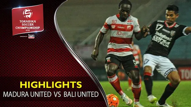 Video highlights TSC 2016 antara Madura United Vs Bali United yang berakhir dengan skor 0-0 di Stadion Gelora Bangkalan, Madura.