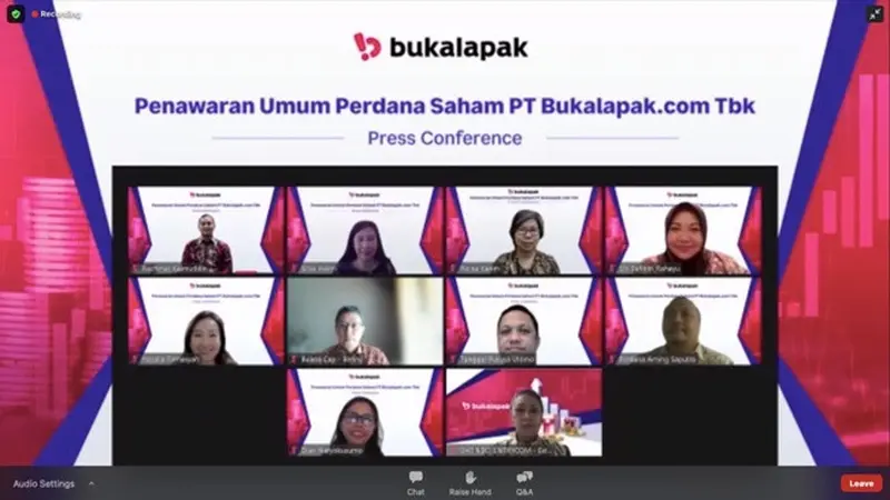 Penawaran umum perdana saham PT Bukalapak.com Tbk (Foto: Liputan6.com/Pipit Ika R.)