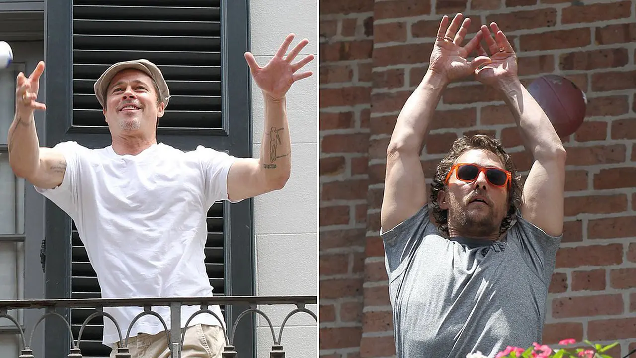 Diisukan Musuhan, Brad Pitt dan Matthew McCounaghey Berbagi Bir