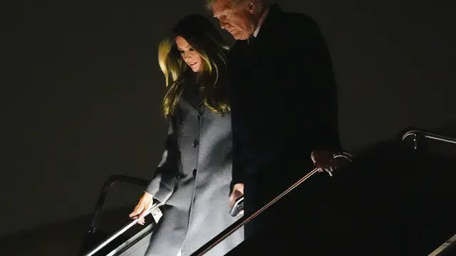 Busana Putih-putih Melania Trump di Resepsi Jelang Inagurasi Donald Trump Sebagai Presiden AS Kedua Kalinya