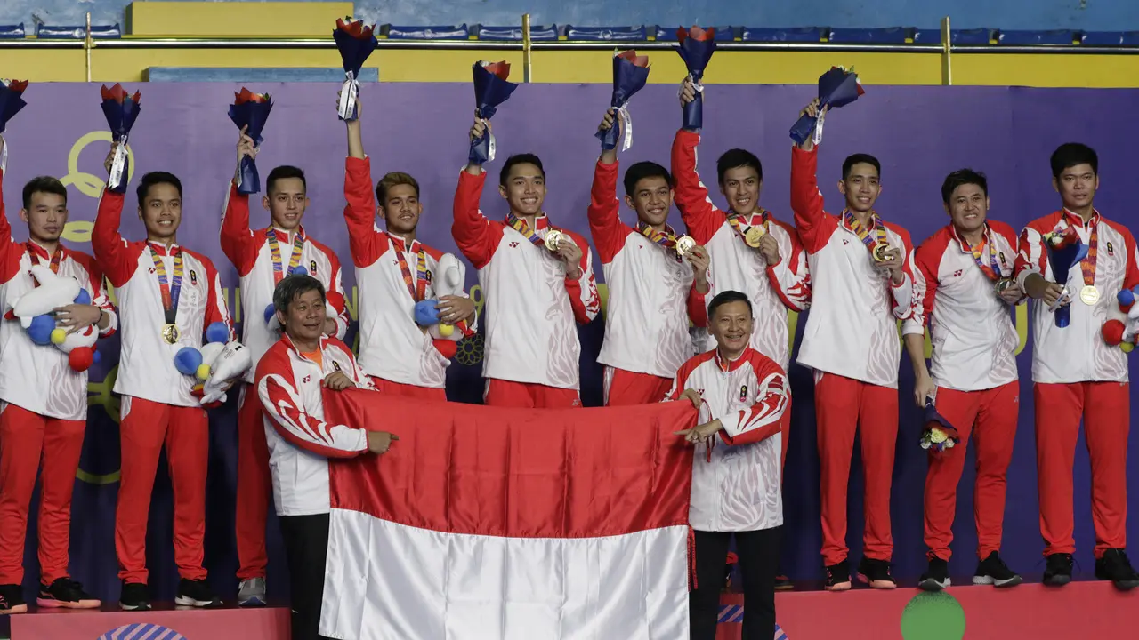 Bulutangkis Beregu Putra Raih Emas