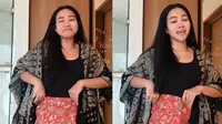 Yura Yunita Kena Tipu belanja online saat beli kain batik. (Dok: TikTok Yura Yunita)