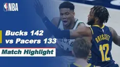 Berita video highlights laga musim reguler NBA 2020/2021 antara Indiana Pacers melawan Milwaukee Bucks yang berakhir dengan skor 133-142, Jumat (14/5/2021) pagi hari WIB.