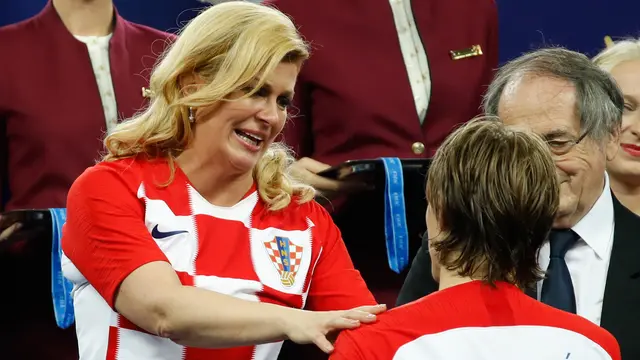 Presiden Kroasia dan Luka Modric