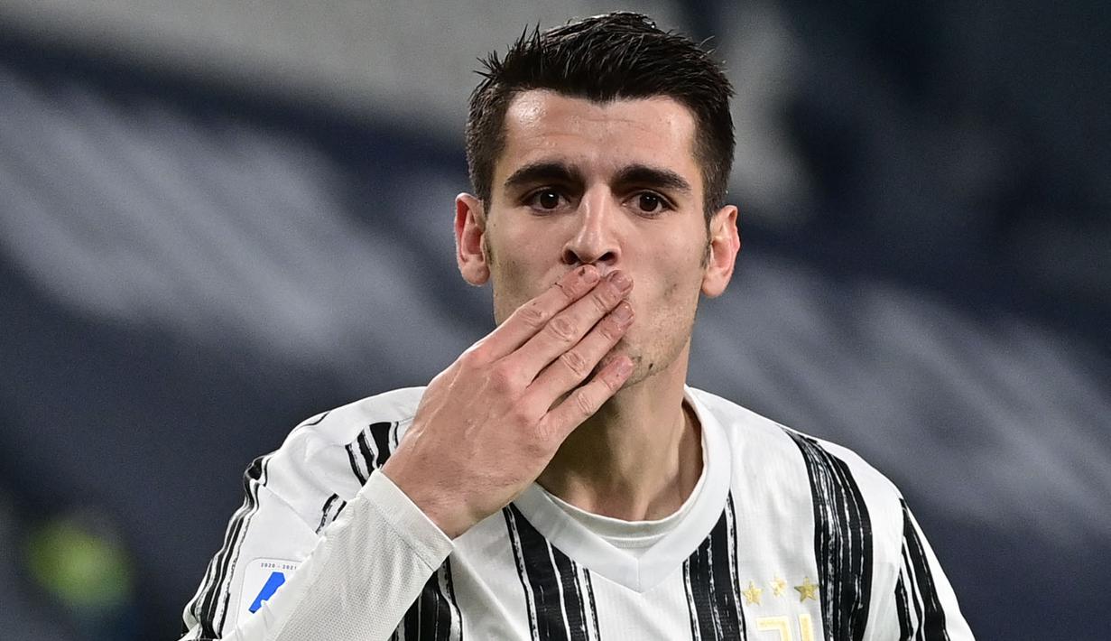 Alvaro Morata direkrut oleh Juventus pada tahun 2014 dari Real Madrid dan kembali lagi ke Santiago Bernabeu dua tahun setelahnya. Morata akhirnya kembali ke Juventus pada musim lalu setelah berpetualang di beberapa klub seperti Chelsea dan Atletico Madrid. (Foto: AFP/Miguel Medina)