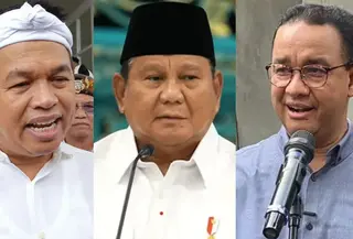 Saiful Mujani Research and Consulting (SMRC) merilis hasil survei terbaru bertajuk "Elektabilitas Calon-calon Presiden".