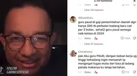 Anies Baswedan mencoba memotivasi seorang guru Paud yang kerap dipandang sebelah mata. (Dok: TikTok @garniesofficial)