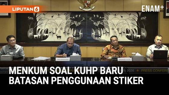 Menkum Bicara Batasan Penggunaan Stiker Bisa Dijerat Pidana di KUHP Baru