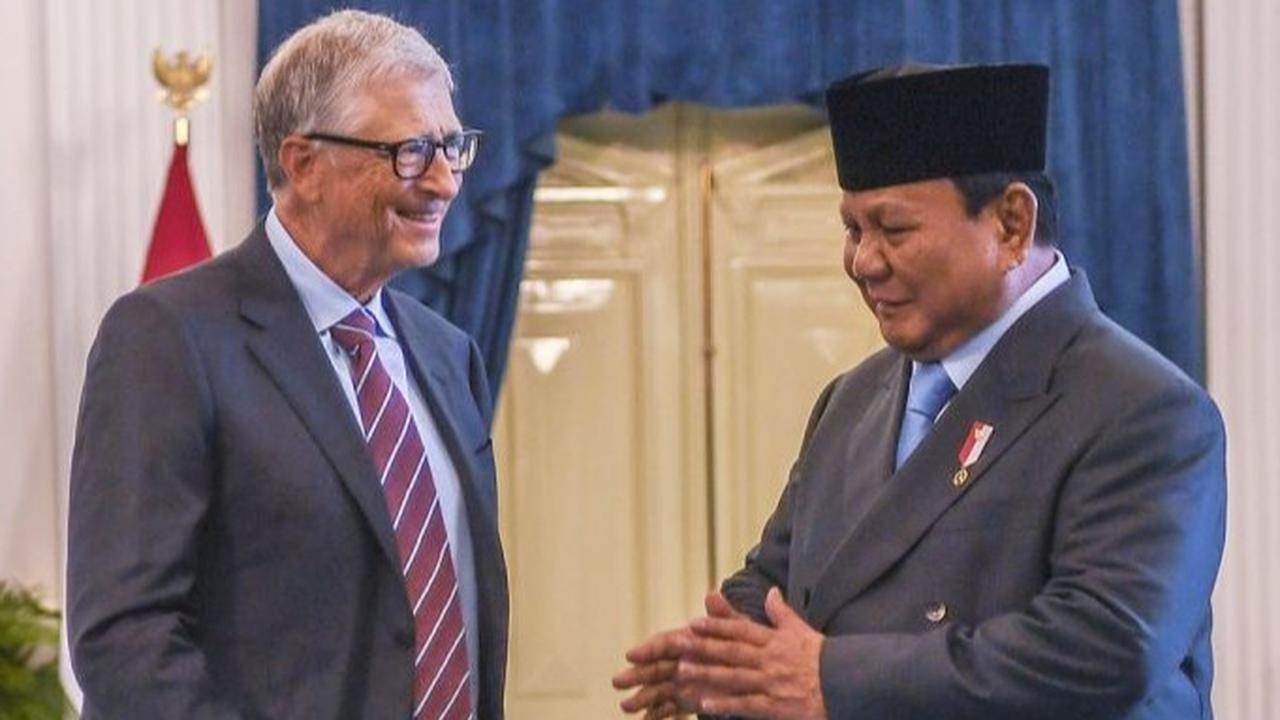 Bill Gates Beri Kucing Kesayangan Prabowo Boneka Paus, Suasana Pertemuan Jadi Hangat