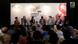 Suasana diskusi dalam acara 4th Congress of Indonesian Diaspora yang bertema "Indonesian Diaspora: A Culture of Innovation" di Kota Kasablanka, Jakarta, Sabtu (1/7). (Liputan6.com/Johan Tallo)