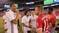 Real Madrid dan Bayern Munchen bertemu pada partai persahabatan internasional di Amerika Serikat, awal musim panas tahun lalu. Kedua tim bertemu pada babak peremparfinal Liga Champions 2016-2017.  (UEFA.com)