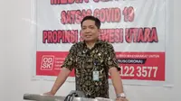 Sekretaris Tim Satgas Covid-19 Provinsi Sulut, dr Steven Dandel mengumumkan satu pasien Covid-19 sembuh. (Foto: Liputan6.com/Yoseph Ikanubun)