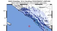 Gempa Magnitudo 4,1 Guncang Pesisir Barat Lampung, Ini Analisis BMKG