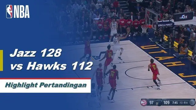 Cuplikan Hasil Pertandingan NBA : Jazz 128 vs Hawks 112