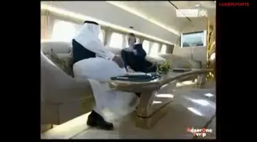 Penasaran dengan istana terbang? Nah, inilah penampakan pesawat terbang sangat mewah milik Pangeran Al Waleed dari Kerajaan Saudi Arabia.
