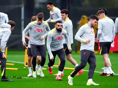 Duel Liverpool vs Bayer Leverkusen akan tersaji pada pertandingan keempat Liga Champions 2024-2025  di Stadion Anfield pada Rabu, 6 November 2024. (Peter Byrne/PA via AP)
