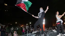 Protes pro-Palestina telah menyebar luas ke kampus-kampus di Amerika Serikat. (AP Photo/Cliff Owen)