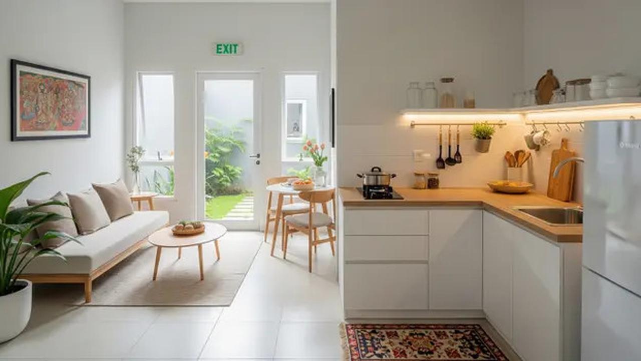 8 Model Dapur Minimalis dan Ruang Tamu Menyatu Tanpa Sekat, Cocok untuk Rumah Tipe 36