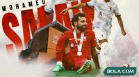 Liverpool - Ilustrasi Mohamed Salah (Bola.com/Adreanus Titus)