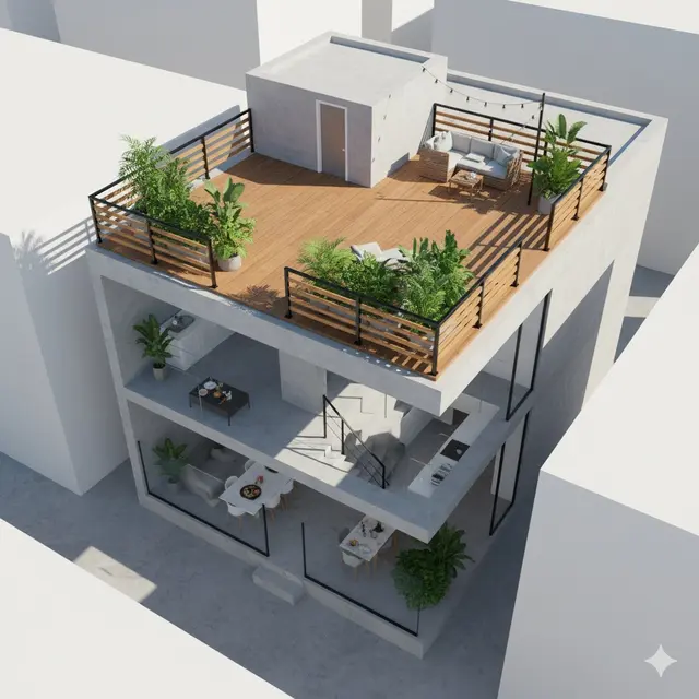 Desain Rumah Minimalis di Lahan 5x10 Meter
