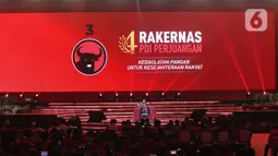 Mega mengingatkan, PDIP adalah partai yang sudah kenyang kepungan dan gemblengan sejak lama, terutam saat orde baru. (Liputan6.com/Angga Yuniar)