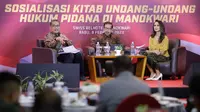 Sosialisasi KUHP di Swiss-belhotel, Kabupaten Manokwari, Papua Barat, Rabu (8/2/2023) (Istimewa)