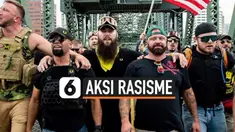 Henry 'Enrique' Tarrio, pimpinan kelompok pro-Donald Trump yang menamakan diri 'Proud Boys' ditangkap pihak kepolisian atas tuduhan pembakaran spanduk Black Lives Matter di sebuah gereja di Washington, DC.