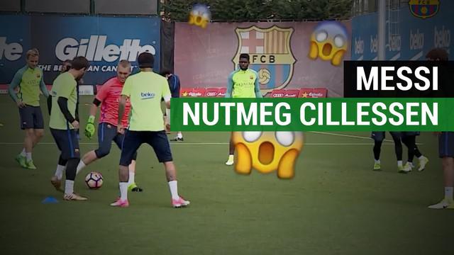 Kejadian apa yang membuat Lionel Messi mempermalukan Jasper Cillessen?