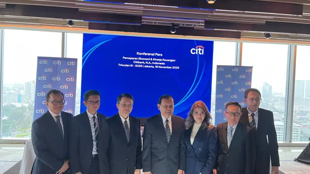 Paparan kinerja Citi Indonesia, Selasa (18/11/2025). (Foto: Liputan6.com/Gagas YP)