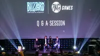 Konferensi Pers AKG Games dan Blizzard Entertainment di Jakarta, Kamis (12/9)/Stella Maris.