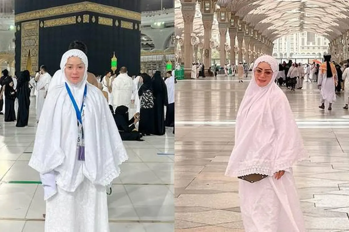 7 Potret Kristina Saat Menjalani Ibadah Umrah, Tampil Menawan dengan Hijab