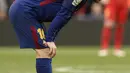 3. Lionel Messi (Adidas Nemeziz Messi 17.1) - The Messiah langsung menggunakan sepatu baru dari produk sepatu Adidas khusus seri dirinya saat melawan Valencia pada laga Copa Del Rey 2018. (AFP/Josep Lago)