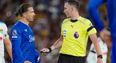 Laga debut Jack Grealish bersama Everton dinodai dengan keputusan 'handball' kontroversial dari wasit. (AP Photo/PA/Danny Lawson)