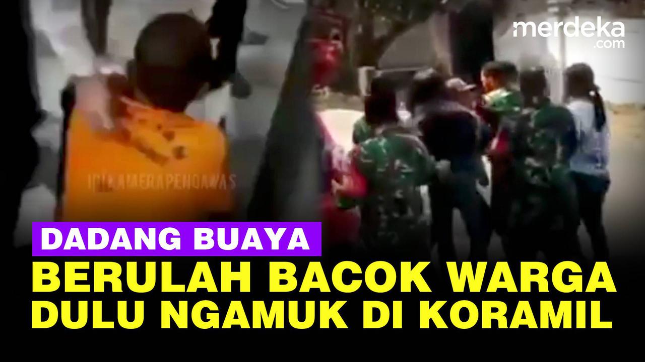 VIDEO: Mantan Napi Dadang Buaya Pernah Ngamuk di Markas TNI, Kini Bacok 2 Warga
