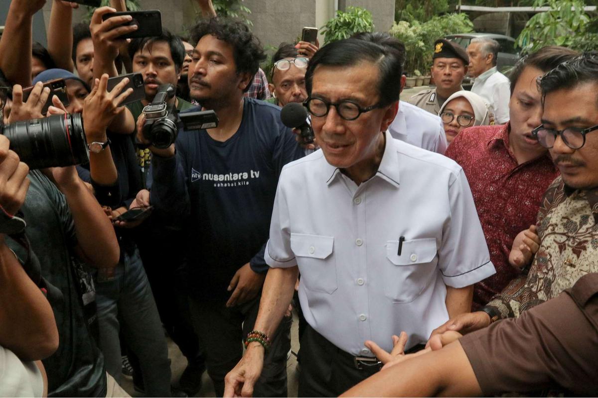Yasonna Laoly usai diperiksa KPK terkait kasus Harun Masiku